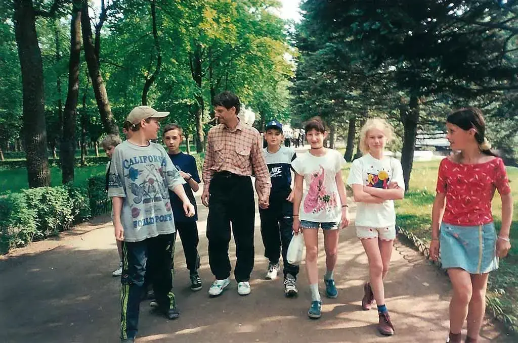 Шахматисты в Петергофском парке