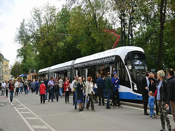 Трамваи серии «Витязь» делают на Тверском вагоностроительном заводе. Год выпуска 2017.